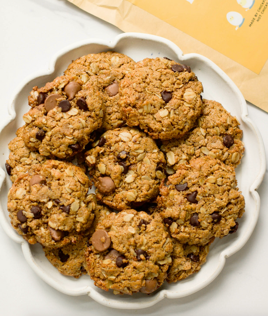 Vegan Peanut Butter Oatmeal Cookies